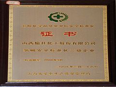 2007山西危險(xiǎn)化學(xué)品安全標(biāo)準(zhǔn)化證書